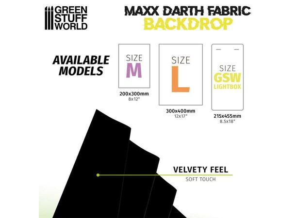 Maxx Darth Black Background 200x300mm Green Stuff World