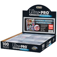 Plastficka 9-Pocket m/ Flap - 100 st Ultra Pro Premium Secure Pages