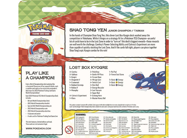 Pokemon World Championship 2023 #4 Lost Box Kyogre - Shao Tong Yen