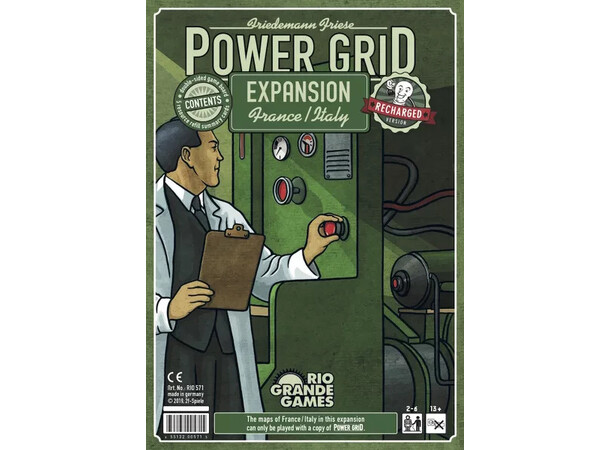 Power Grid Italy/France Expansion Expansion till Power Grid Recharged 