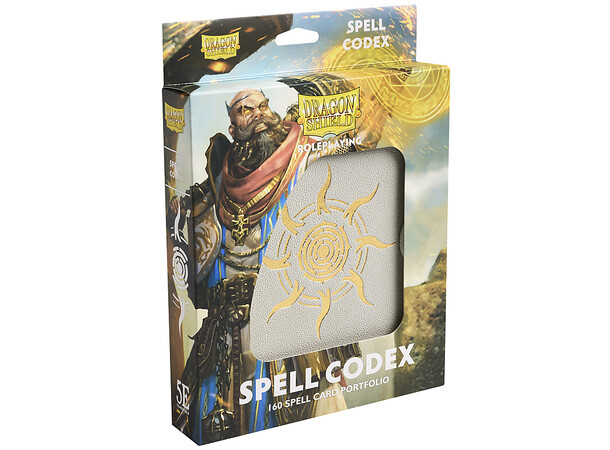 RPG Spell Codex Portfolio Ashen White Dragon Shield Roleplaying