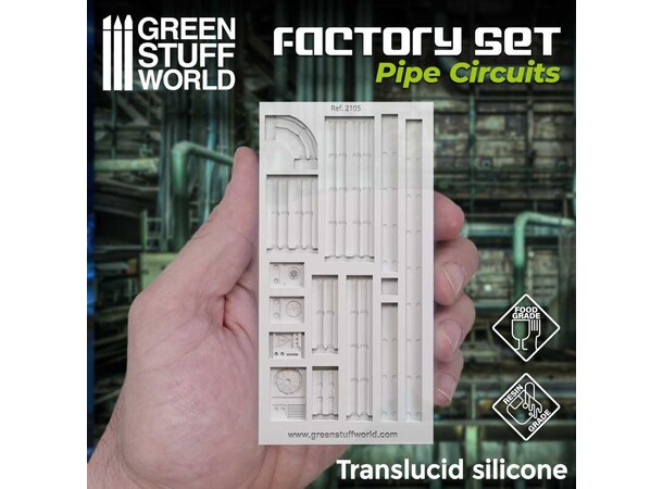Silicone Molds Pipe Circuits Green Stuff World - Factory Set