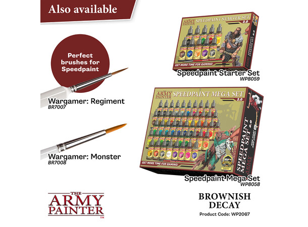 Speedpaint 2.0 Brownish Decay Army Painter - 18ml 