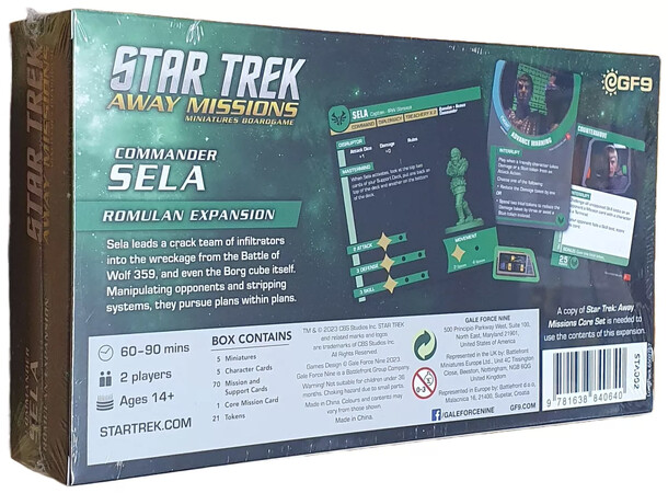 Star Trek Away Missions Sela Expansion Utvidelse til Star Trek Away Missions 