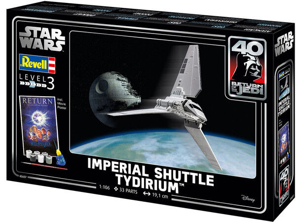 Star Wars Imperial Shuttle Tydirium Revell 1:106 Byggesett 