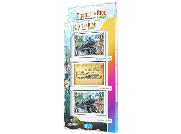 Ticket to Ride Europe Sleeves - 168 st Officiella kortskydd 