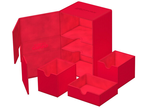 Twin Flip N Tray 160+ Rød Ultimate Guard - Monocolor 