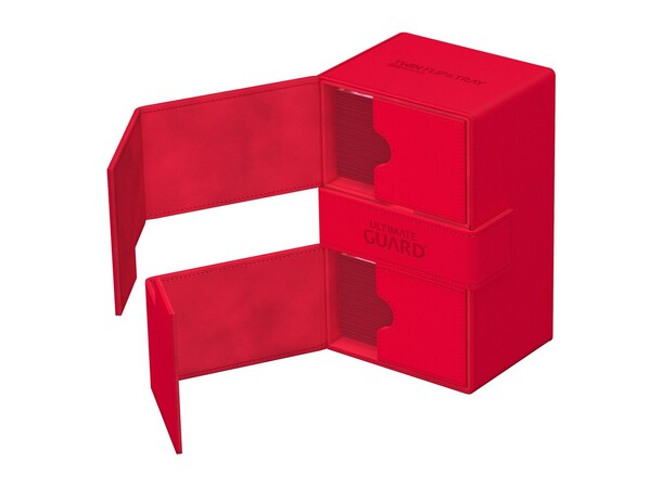Twin Flip N Tray 160+ Rød Ultimate Guard - Monocolor 