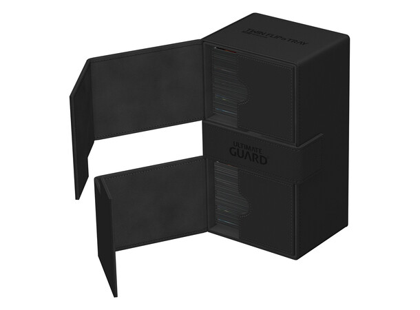 Twin Flip N Tray 200+ Svart Ultimate Guard - Monocolor 
