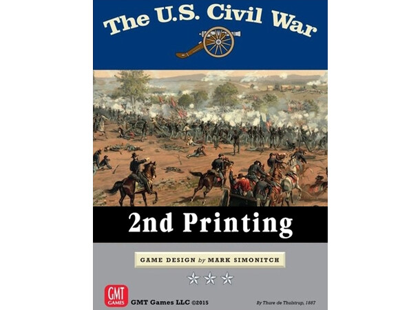 US Civil War Brädspel 3rd Edition, 2nd Printing 
