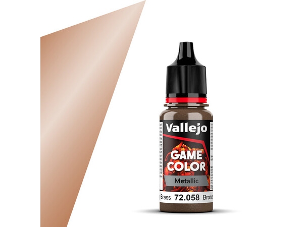 Vallejo Game Color Brassy Brass 18ml - Metallic 