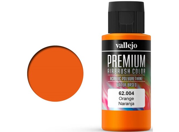 Vallejo Premium Orange 60ml Premium Airbrush Color