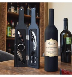 Vinflaske Gavesett - 5 deler Wine Gift Set