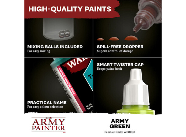 Warpaints Fanatic Army Green Army Painter