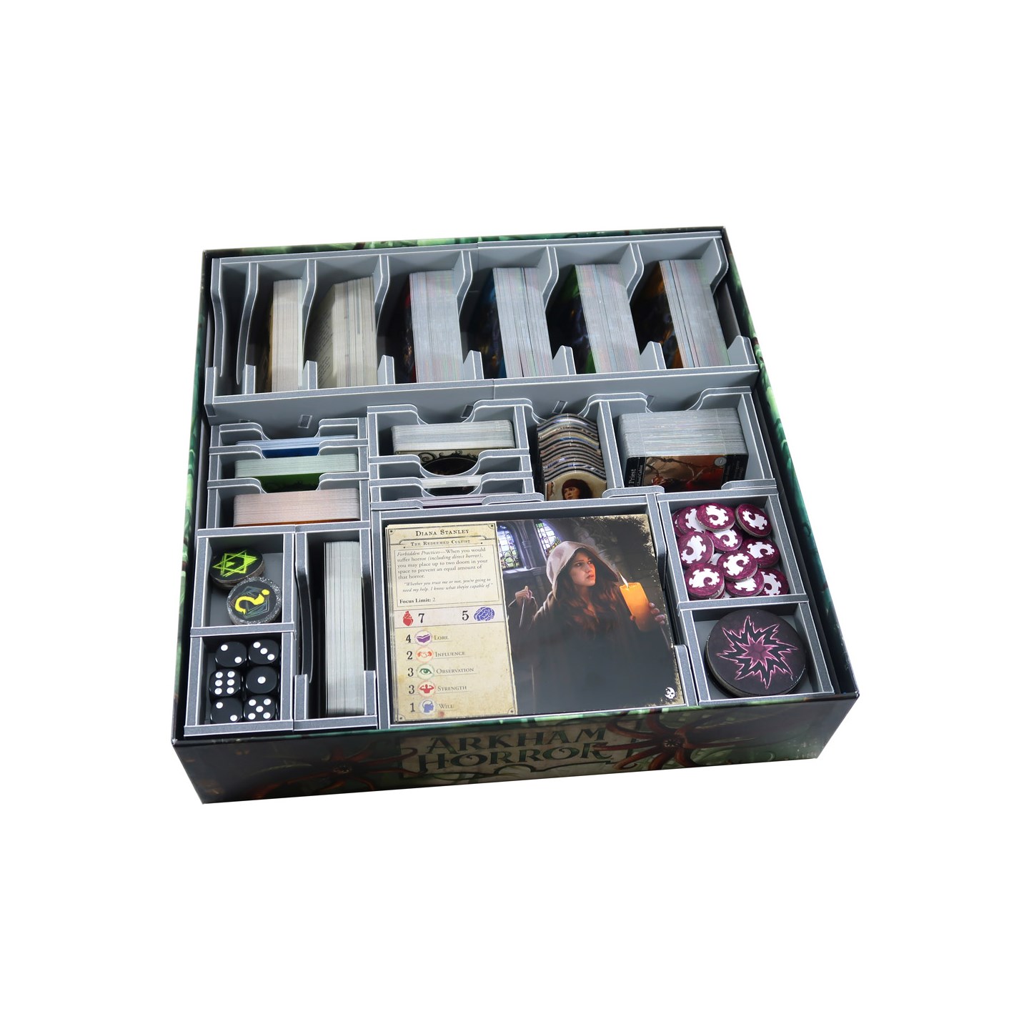Arkham Horror Insert (Fra Folded Space) Få system i spillboksen
