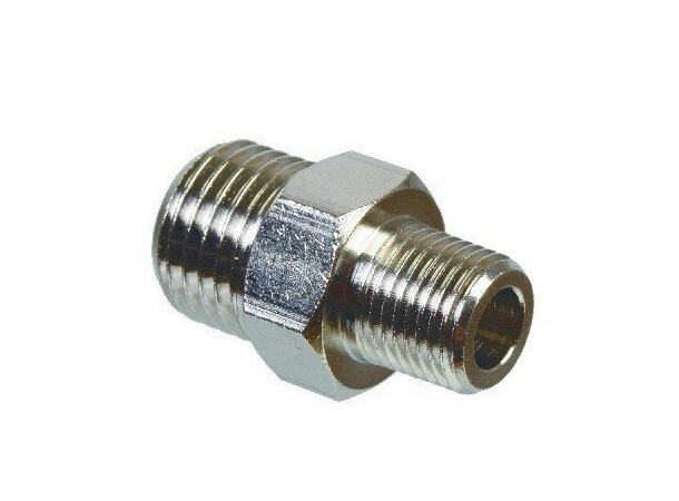 Airbrush Adapter 1/4"male til 1/8" male 1/8" PT x 1/4" PS 