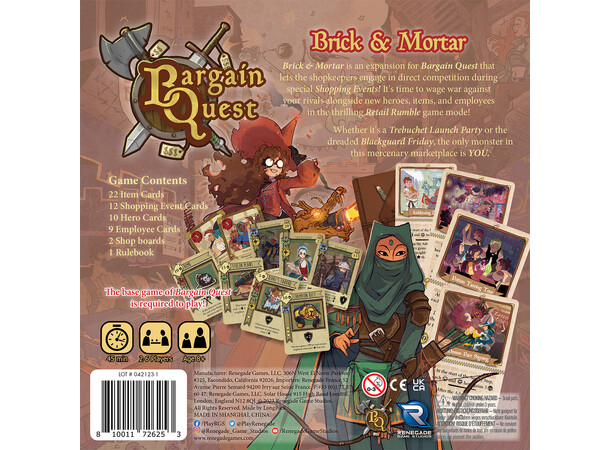Bargain Quest Brick & Mortar Expansion Expansion till Bargain Quest 