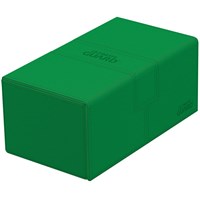 Deck Box Twin Flip Monocolor 200+ Grønn Ultimate Guard Flip n Tray XenoSkin