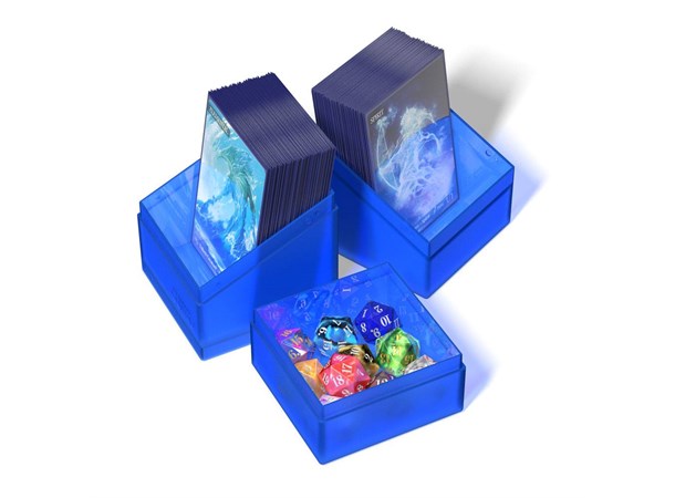 Deck Case Boulder and Tray 100+ Sapphire Ultimate Guard