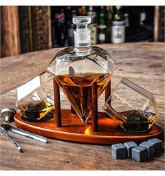 Deluxe Diamond Decanter Set