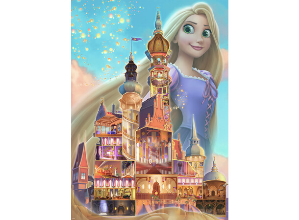 Disney Castle Rapunzel 1000 bitar Ravensburger Puzzle Pussel 