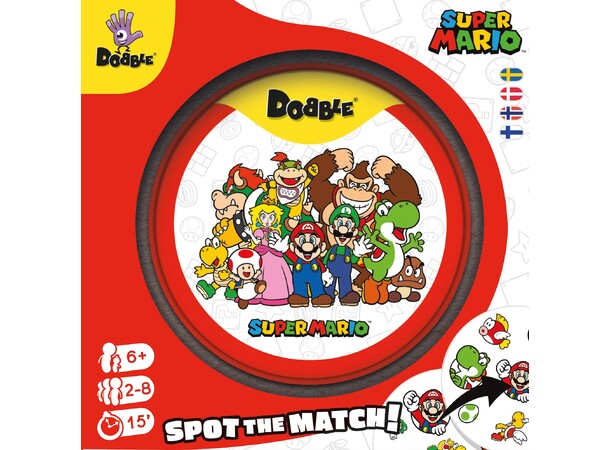 Dobble Super Mario Brädspel Svensk utgåva 