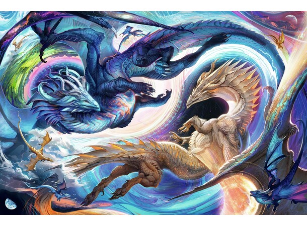 Dragon at Day & Night 5000 biter Puslespill - Ravensburger Puzzle 