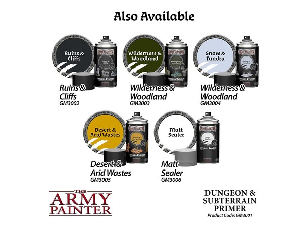 GameMaster Primer Dungeon & Subterrain The Army Painter Terrain Primer 300ml 