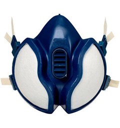 Halvmaske mot gass/damp - For Airbrush