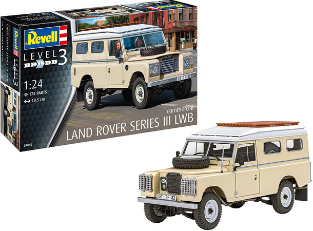 Land Rover Series III LWB Commercial Revell 1:24 Byggesett 