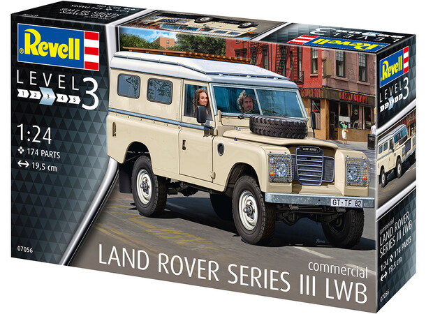 Land Rover Series III LWB Commercial Revell 1:24 Byggesett