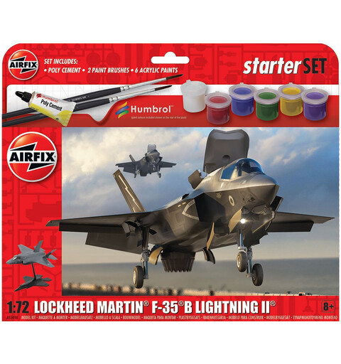 Lockheed Martin F-35B Starter Set Airfix 1:72 Byggesett 22 cm Lightning II