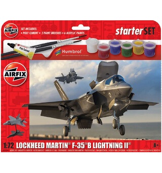 Lockheed Martin F-35B Starter Set Airfix 1:72 Byggesett 22 cm Lightning II