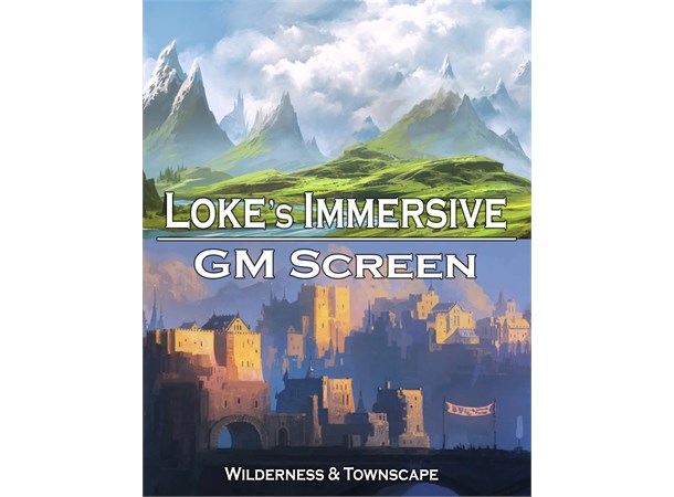 Lokes Immersive GM Screen Wilderness & Townscape