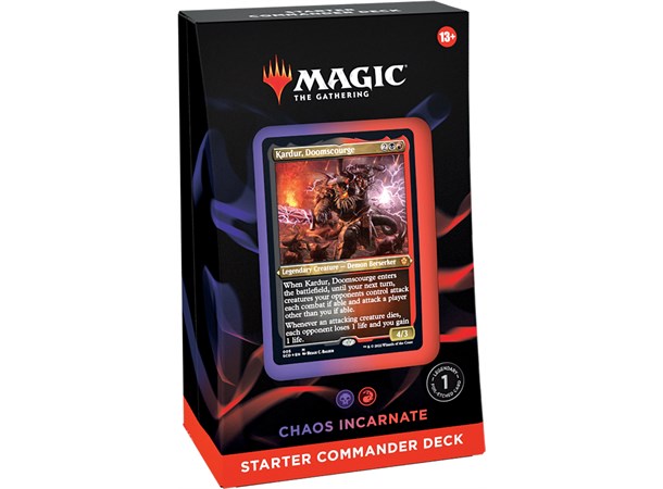 Magic Starter Commander Deck Chaos Incar Chaos Incarnate - Svart/Rød
