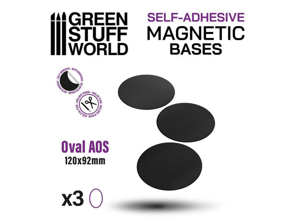 Magnetic Bases - 120x92mm (3 st) Green Stuff World 