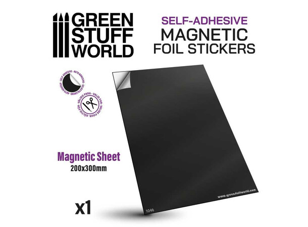 Magnetic Sheet Självhäftande - A4 (1 st) Green Stuff World 