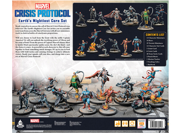 Marvel Crisis Protocol Revised Core Set Earth's Mightiest 