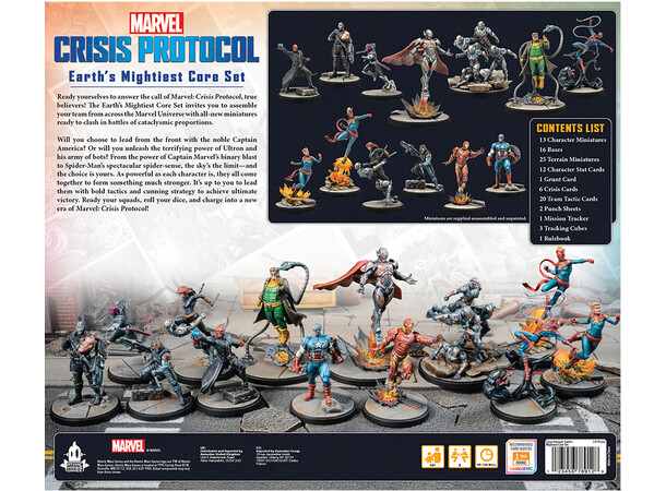 Marvel Crisis Protocol Revised Core Set Earth's Mightiest