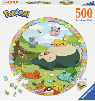 Pokemon Round 500 biter Puslespill Ravensburger Puzzle
