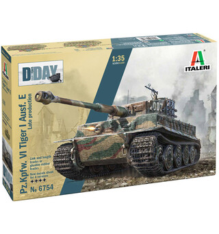 Pz Kpfw VI Tiger I Ausf E Late Prod Italeri 1:35 Byggesett