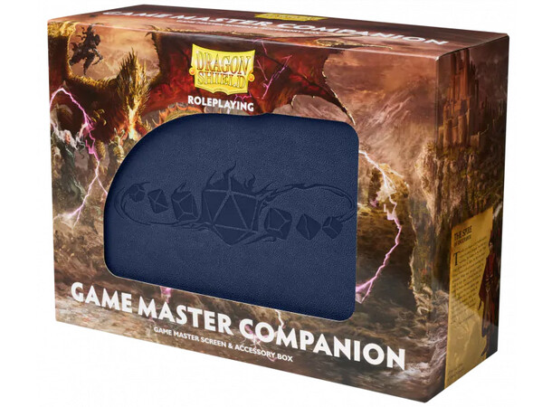 RPG Game Master Companion Midnight Blue Dragon Shield Roleplaying