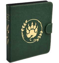 RPG Spell Codex Portfolio Forest Green Dragon Shield Roleplaying
