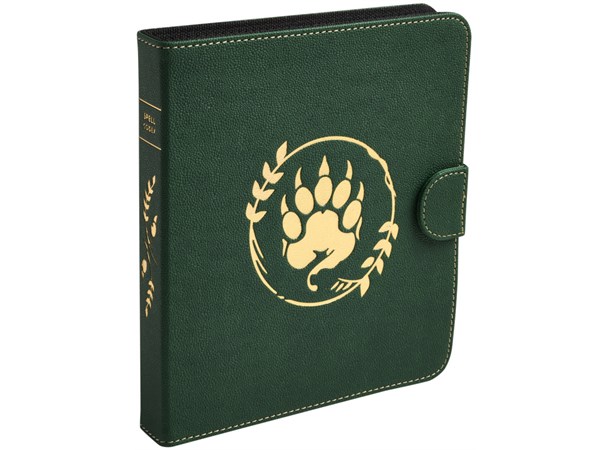 RPG Spell Codex Portfolio Forest Green Dragon Shield Roleplaying