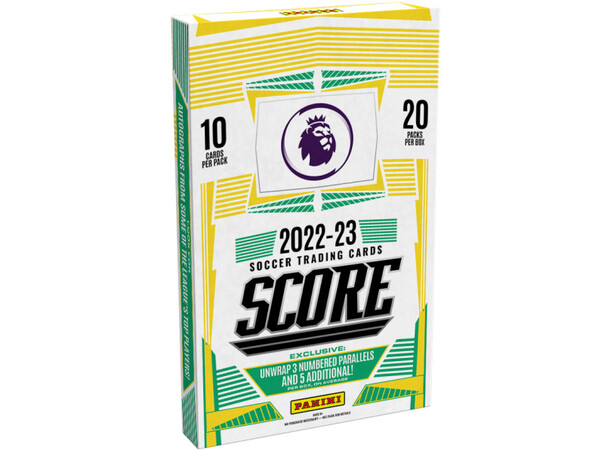 Score Premier League Soccer Hobby Box 20 boosterpakker - 200 kort