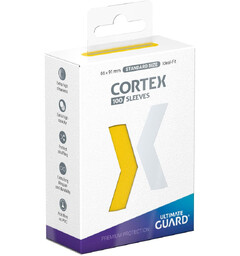 Sleeves Cortex Gul 100 st - 66x91 Ultimate Guard Standard Size