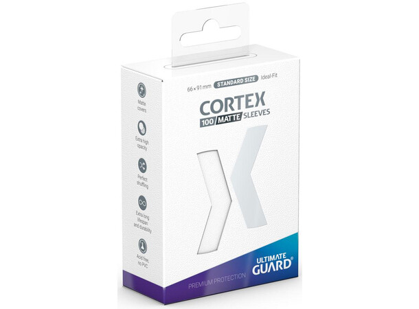 Sleeves Cortex Vit MATTE x100 - 66x91 Ultimate Guard Standard Size 