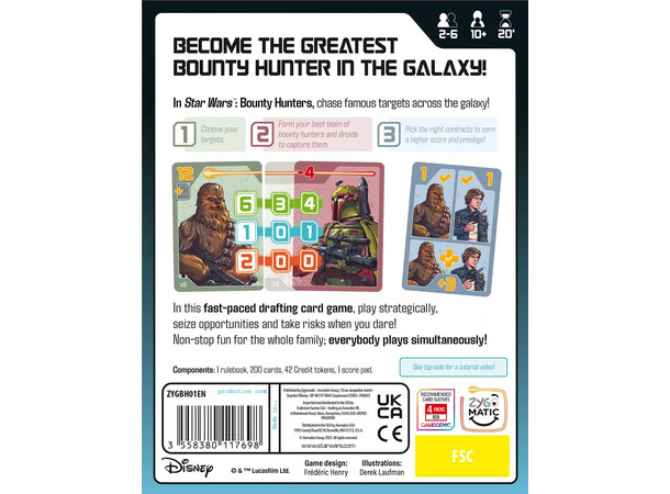 Star Wars Bounty Hunters Brettspill 
