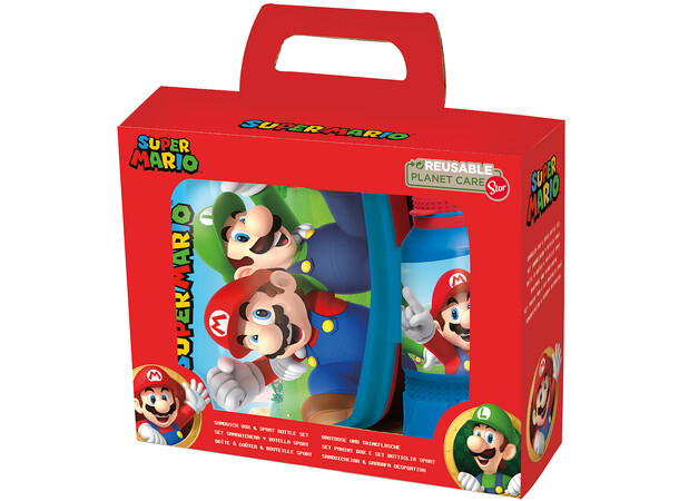 Super Mario Gift Set Lunchlåda & Flaska 