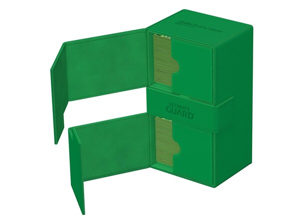 Twin Flip N Tray 200+ Grön Ultimate Guard - Monocolor 